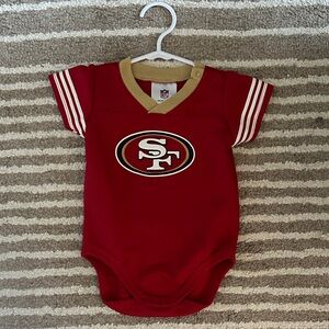 NFL SF Niners Team Baby Onesie